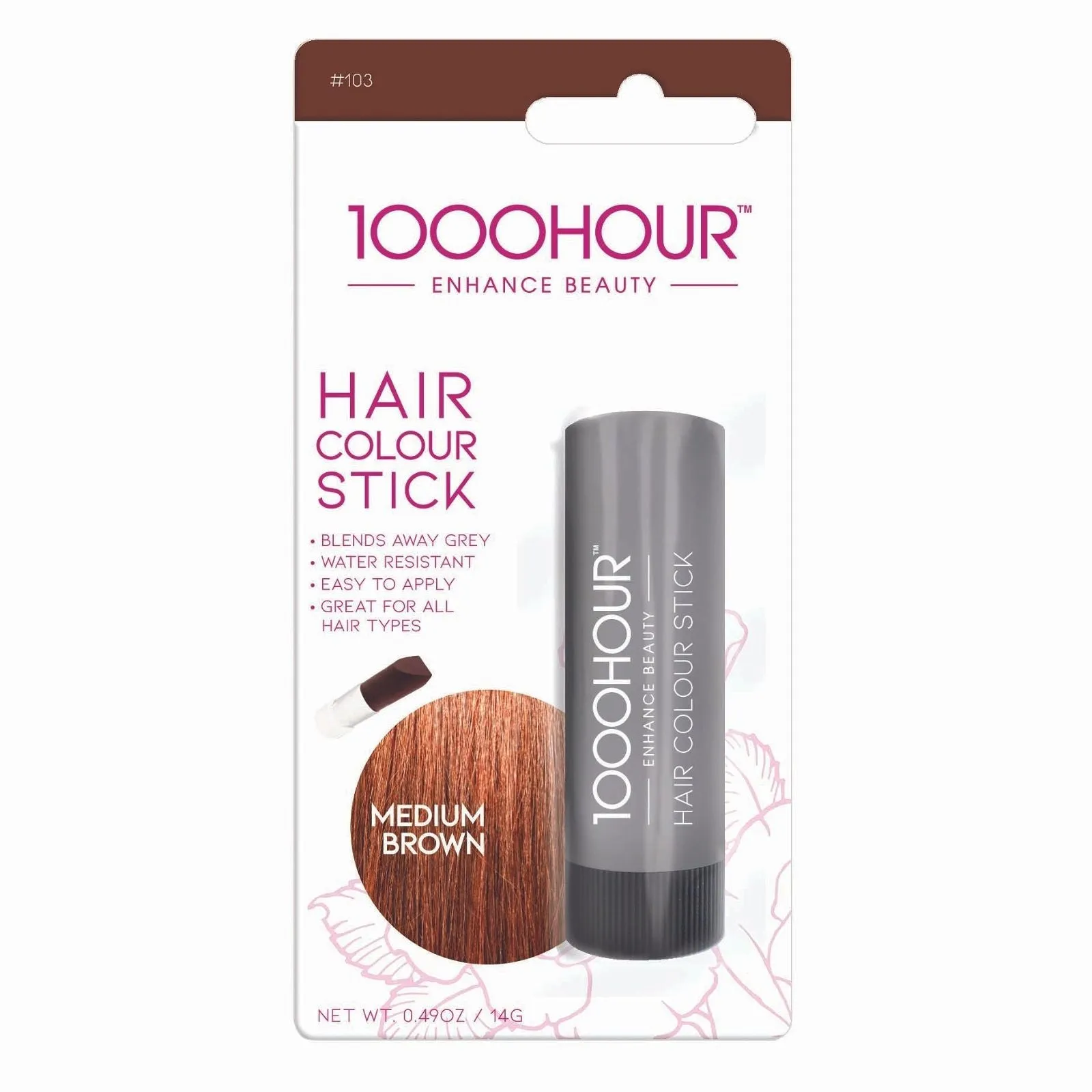 1000 Hour Hair Colour Stick Medium Brown