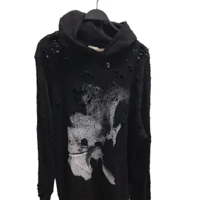 1017 ALYX 9SM(ALYX)/Hoodie/XL/All Over Print/Cotton/BLK/DISSTRESSED ALL OVER