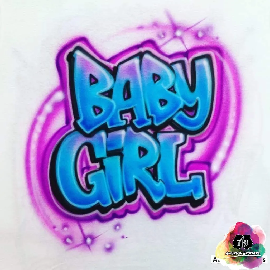 Airbrush Baby Girl Design