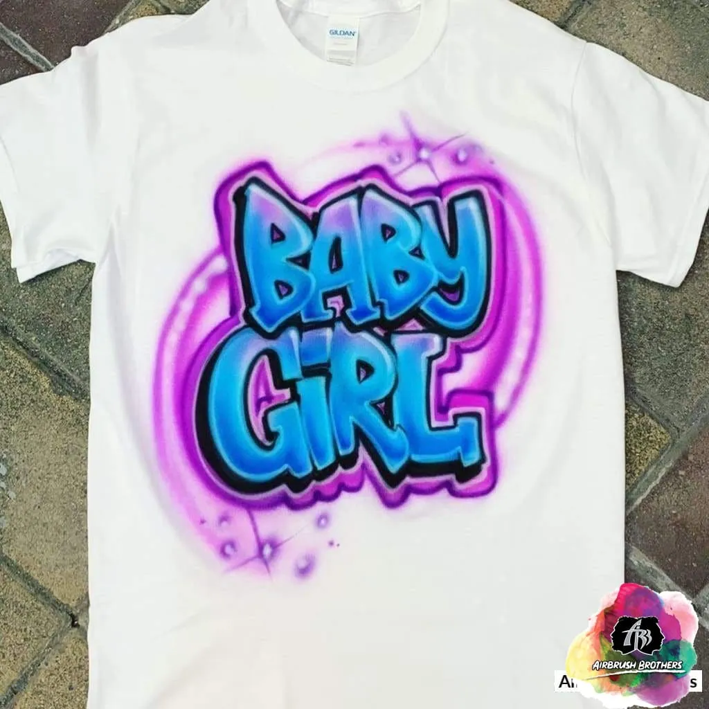 Airbrush Baby Girl Design