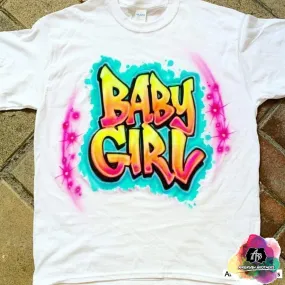 Airbrush Baby Girl Design