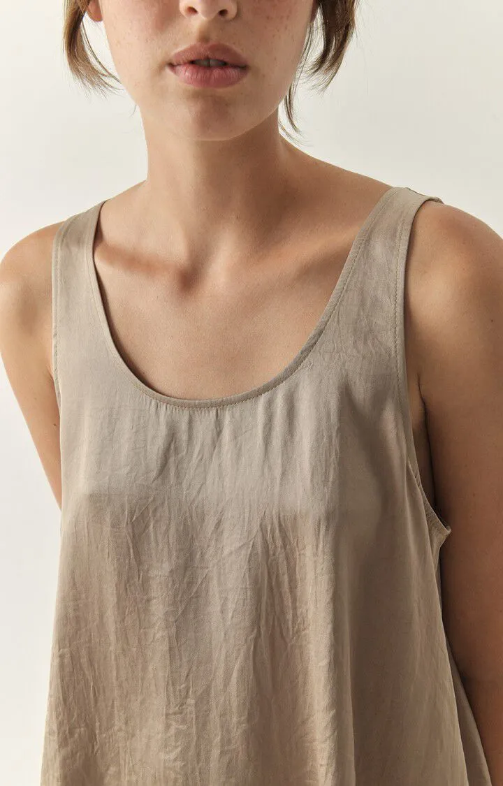 American Vintage Widland Silk Camisole in Taupe