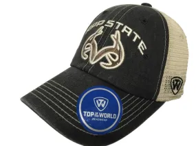 Appalachian State Mountaineers TOW Black Realtree Camo Roughage Mesh Adj Hat Cap