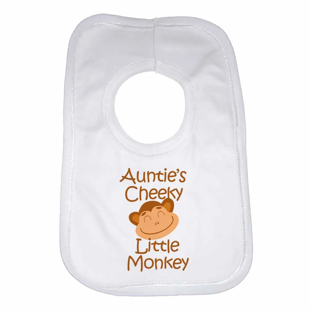 Auntie's Cheeky Little Monkey Baby Bibs