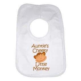 Auntie's Cheeky Little Monkey Baby Bibs