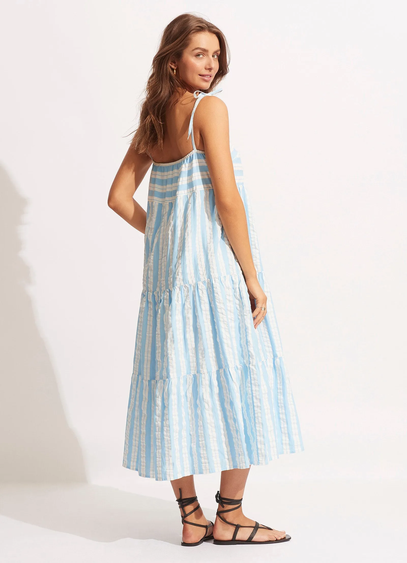 Cabana Tier Maxi - Powder Blue