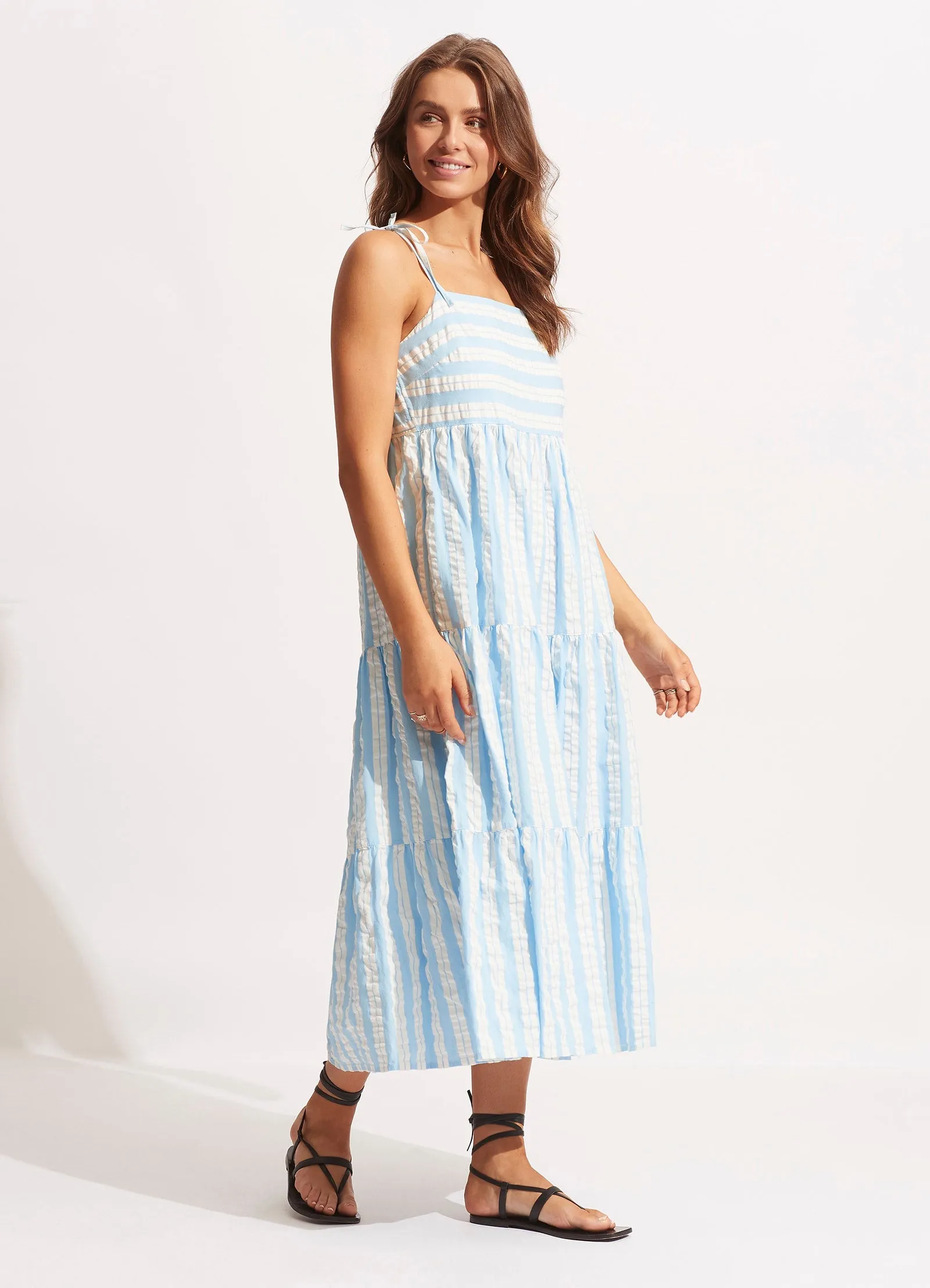 Cabana Tier Maxi - Powder Blue