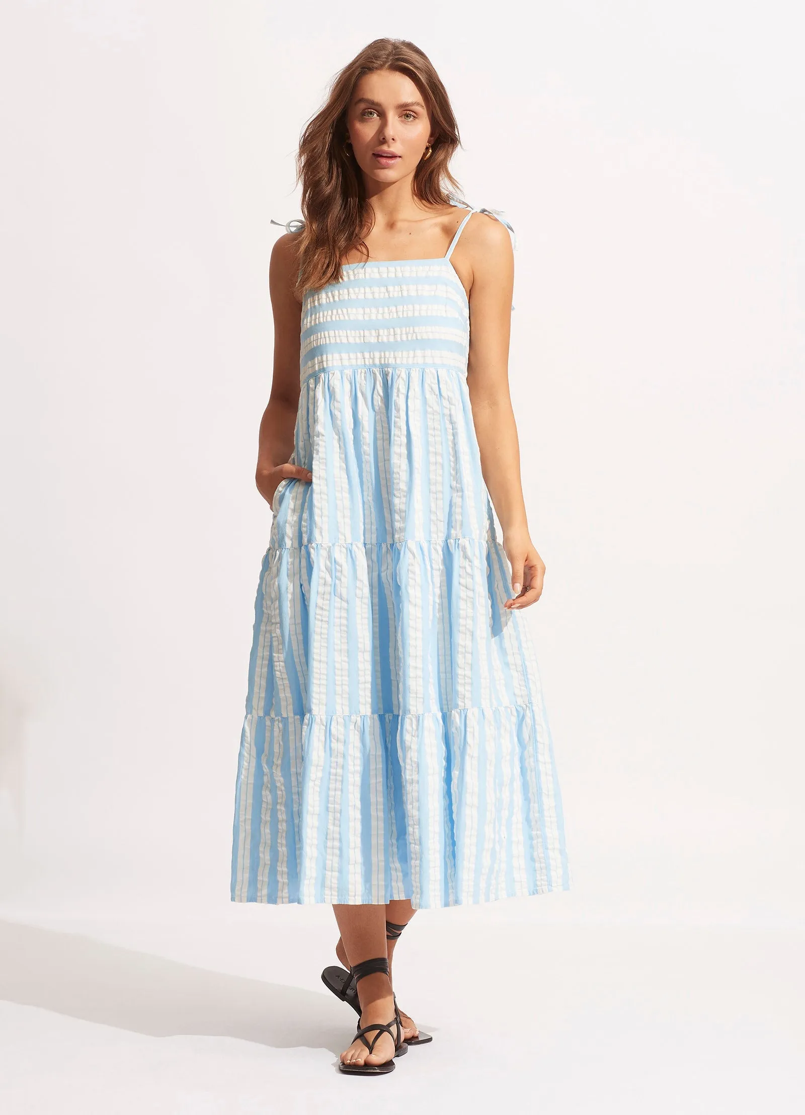 Cabana Tier Maxi - Powder Blue