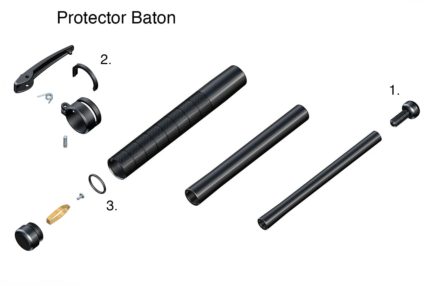 Concealable Baton Parts