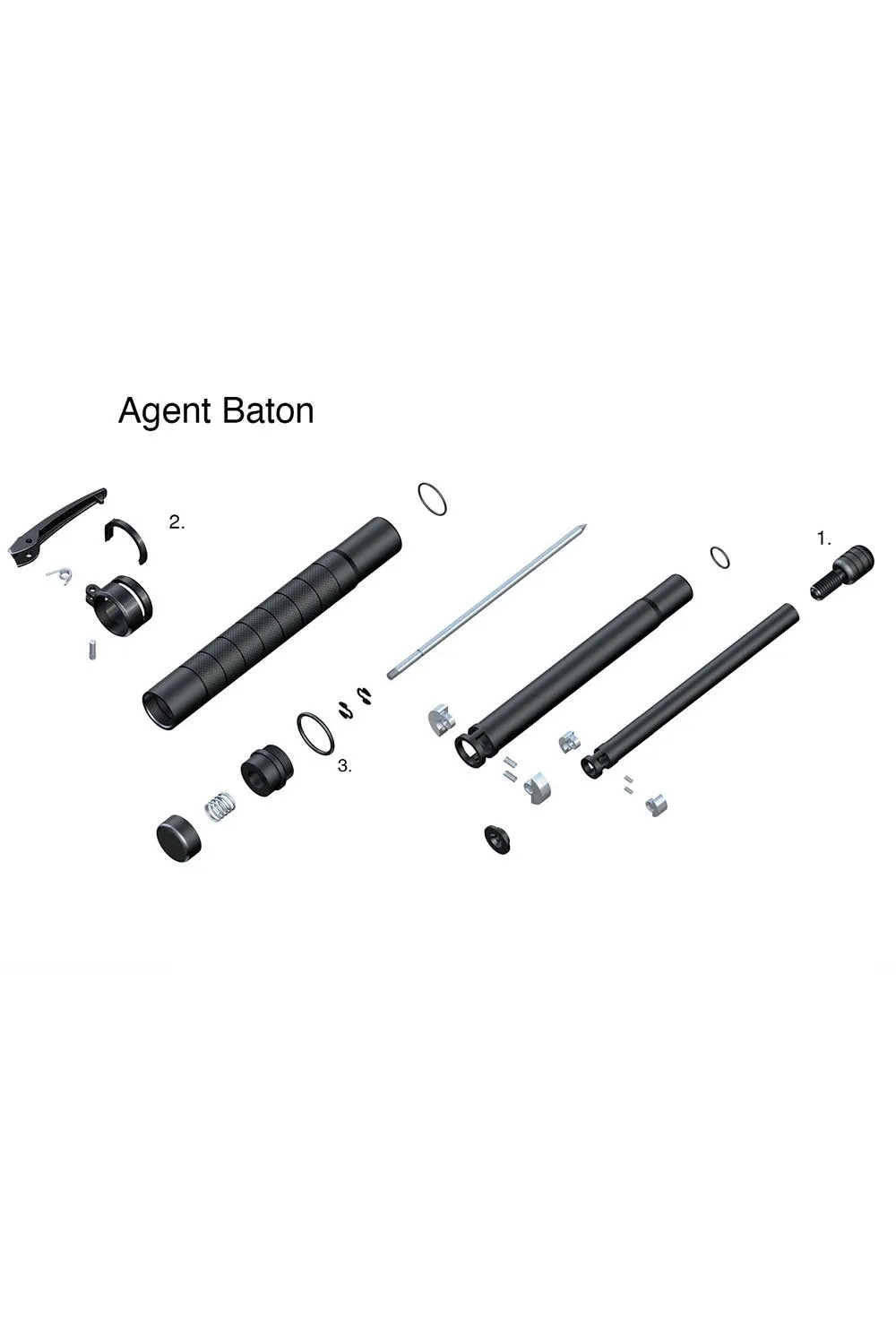 Concealable Baton Parts