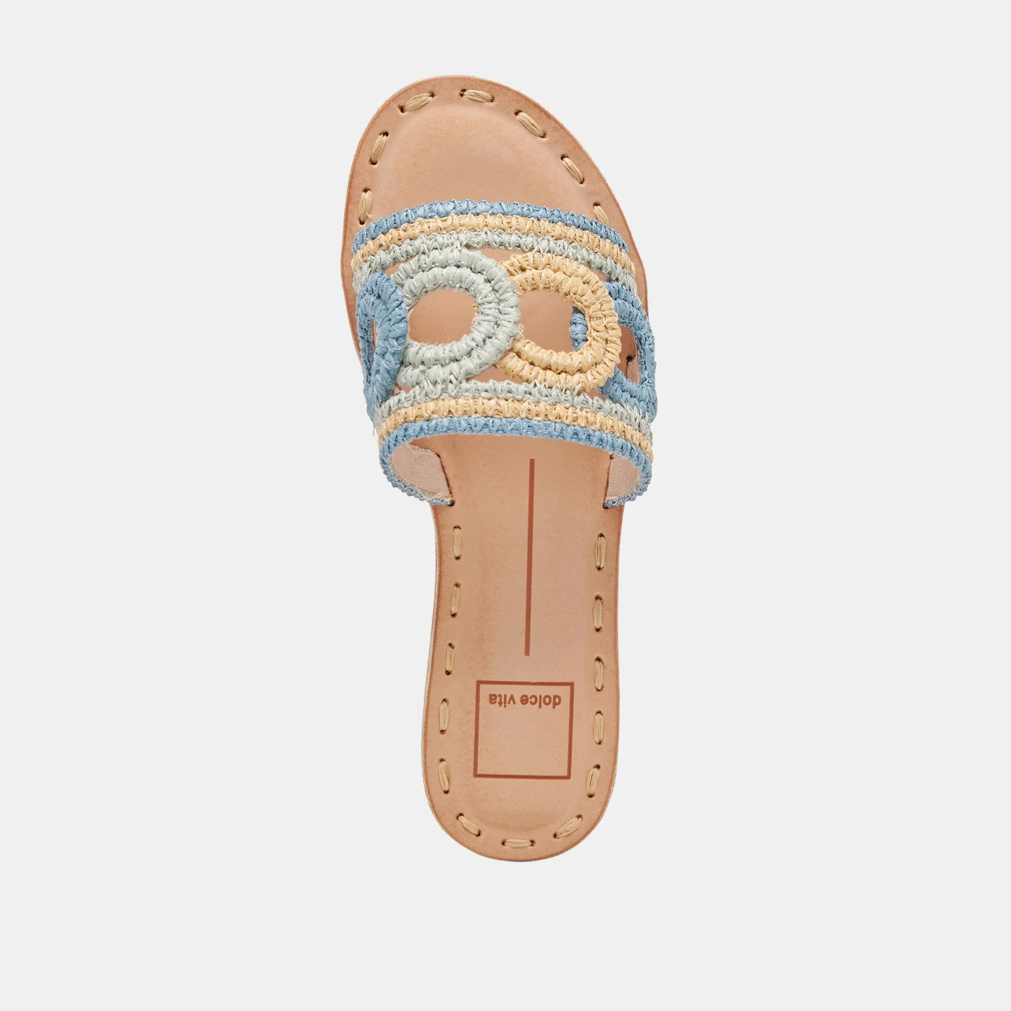 DANY SANDALS BLUE MULTI RAFFIA