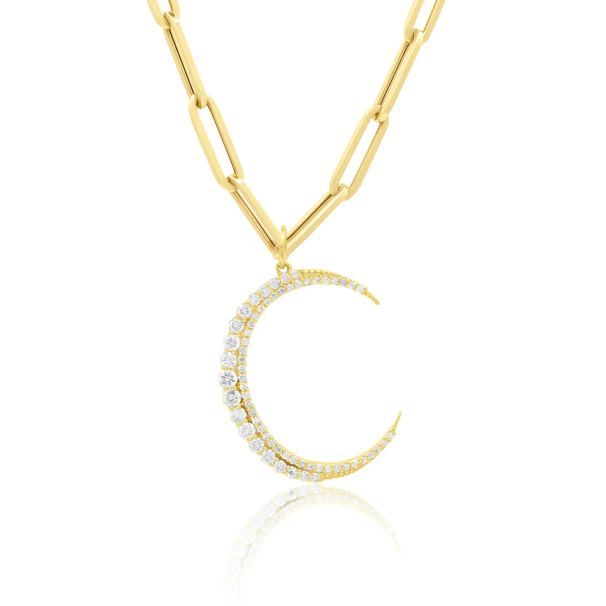 Diamond Mini Moon Pendant