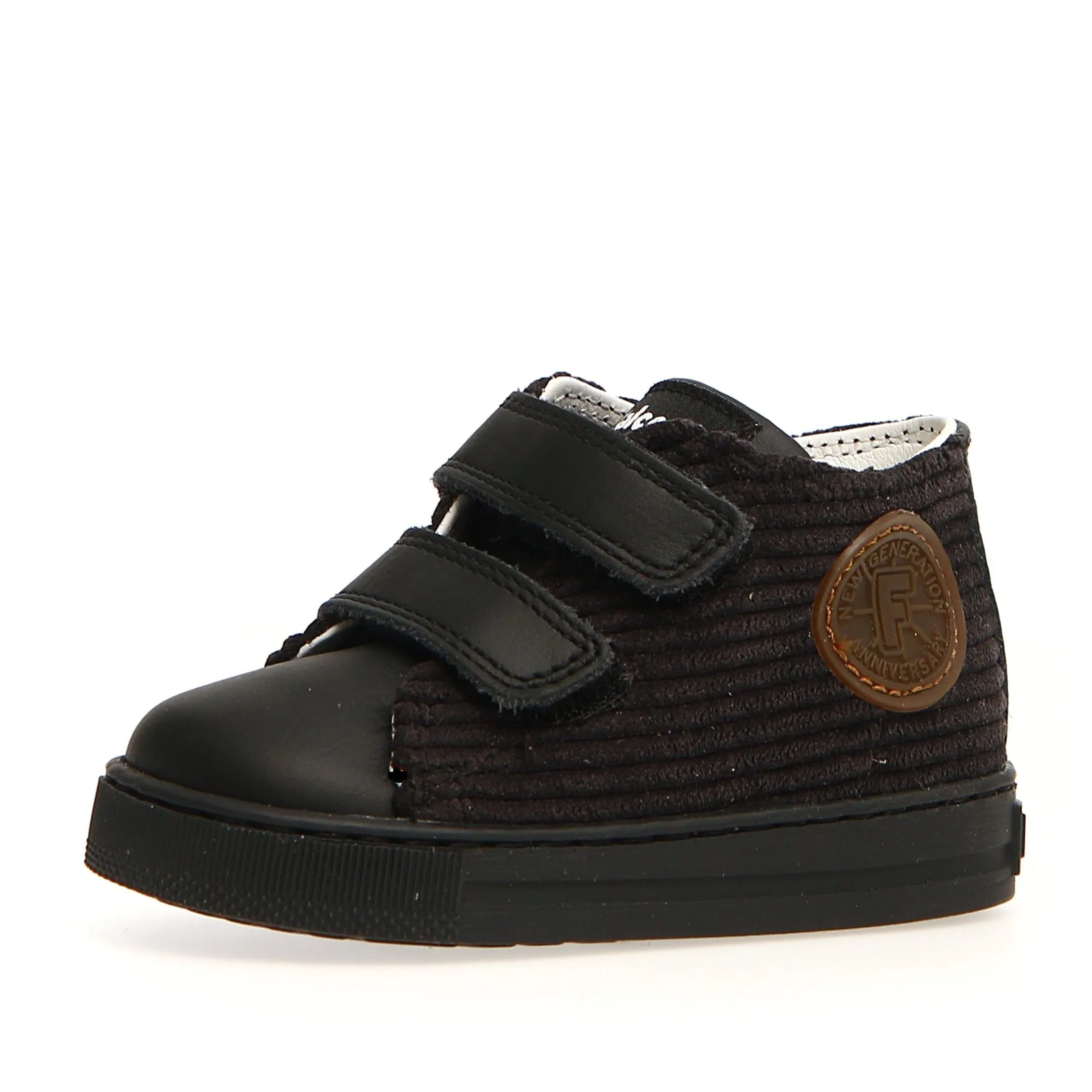 Falcotto Boy's and Girl's Michael Sneakers, Corduroy/Black