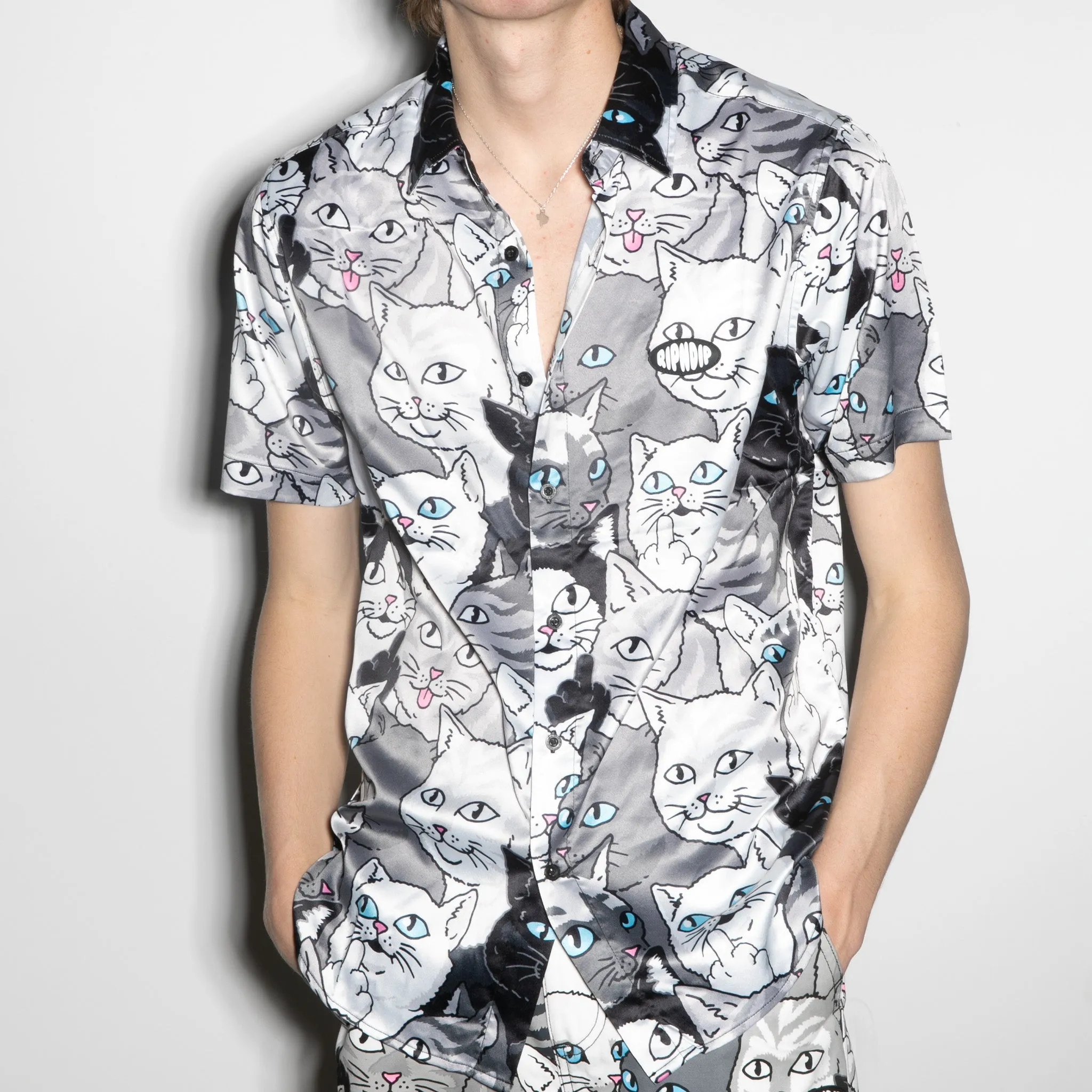 Family Tree Button Up (Black)