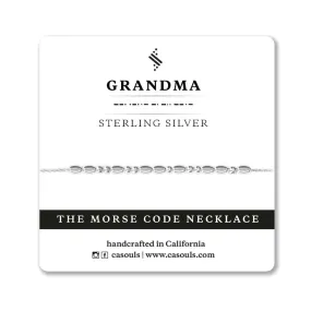 GRANDMA MORSE CODE NECKLACE