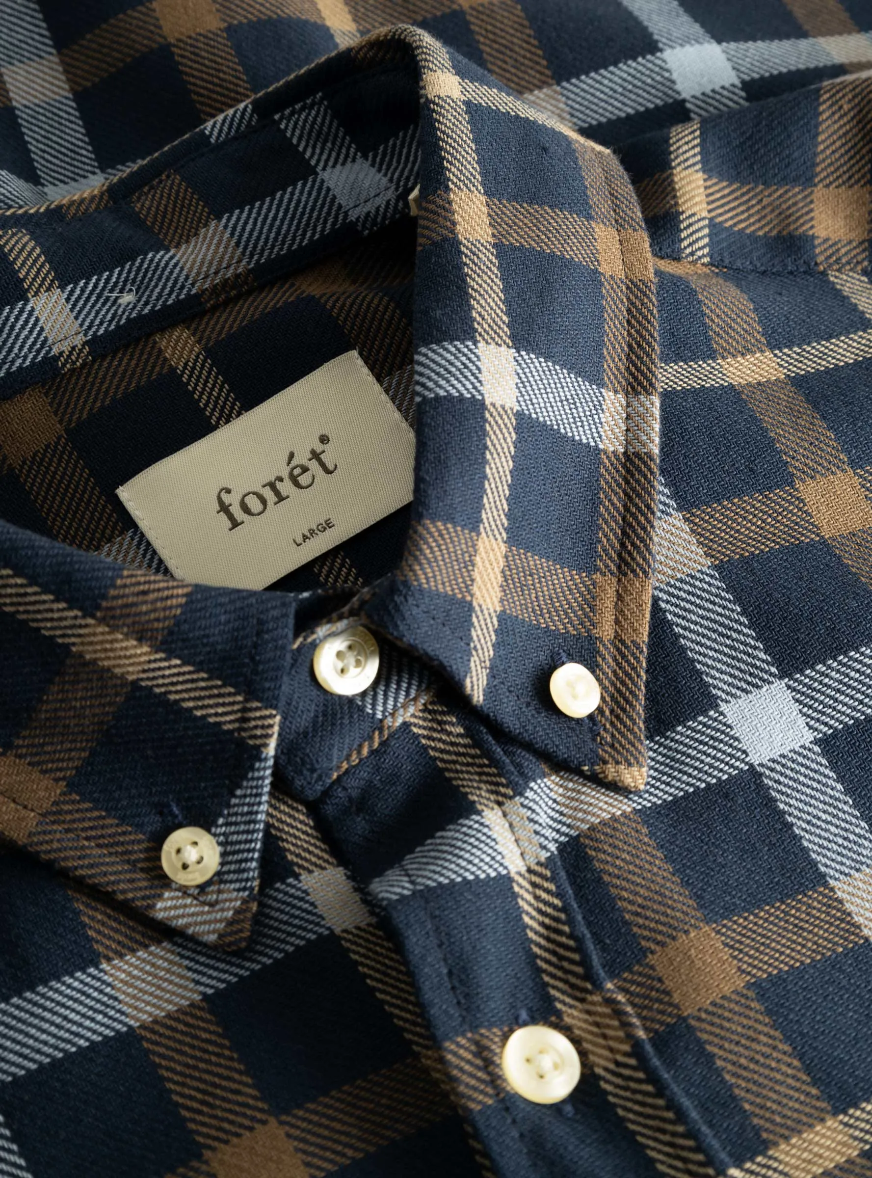 Grip Check Shirt Navy Check