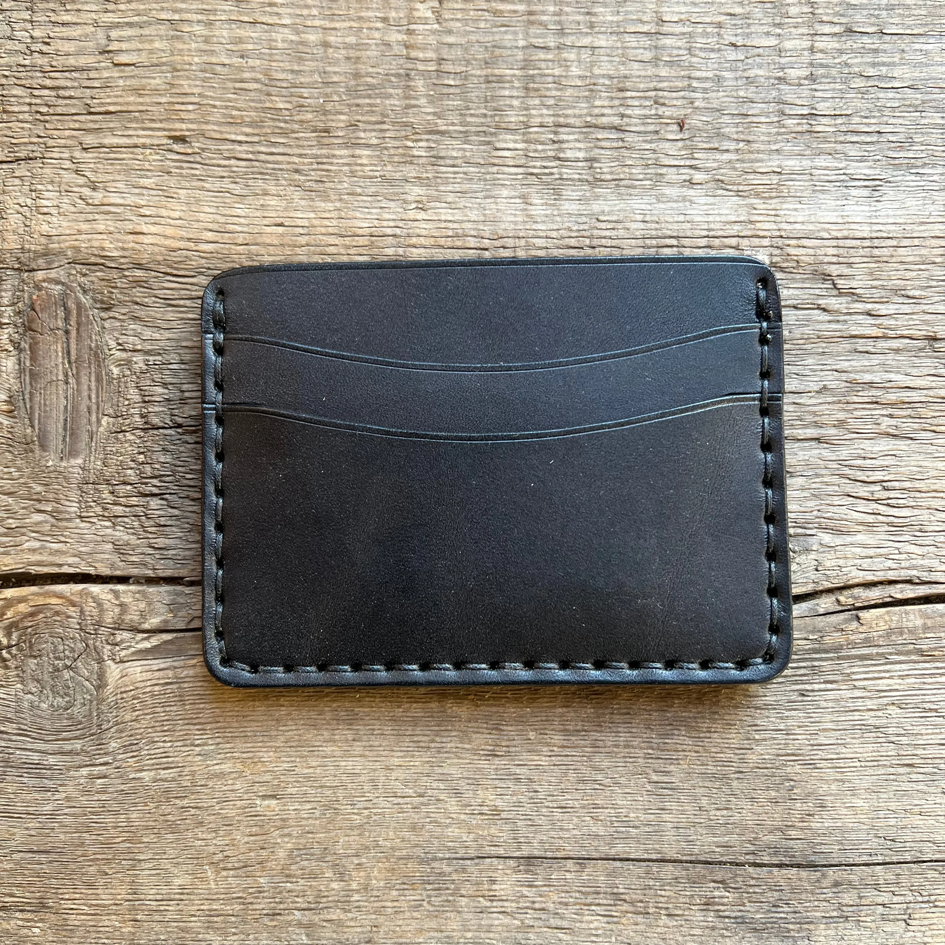 Hand Stitched Wallet, Black