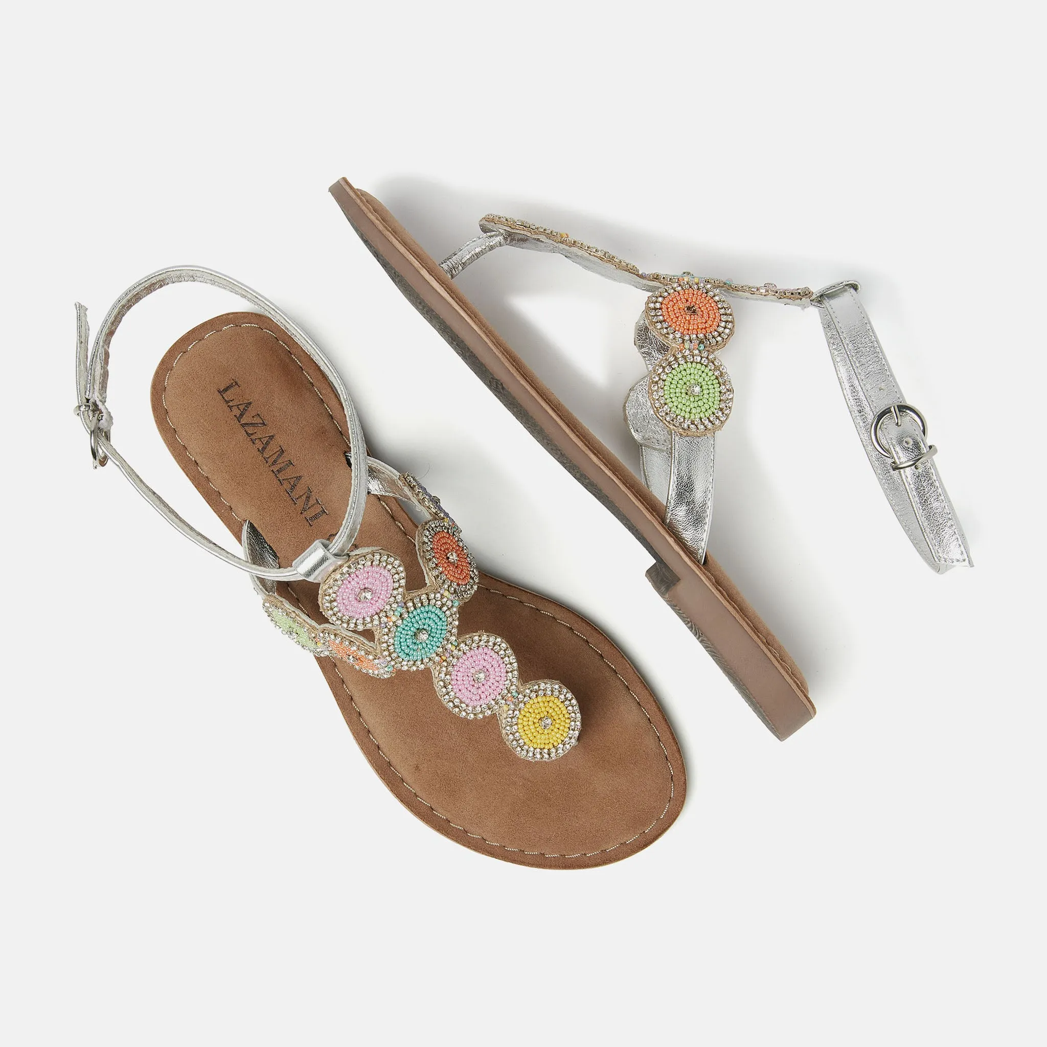 Harper Leren Dames Sandalen Multi