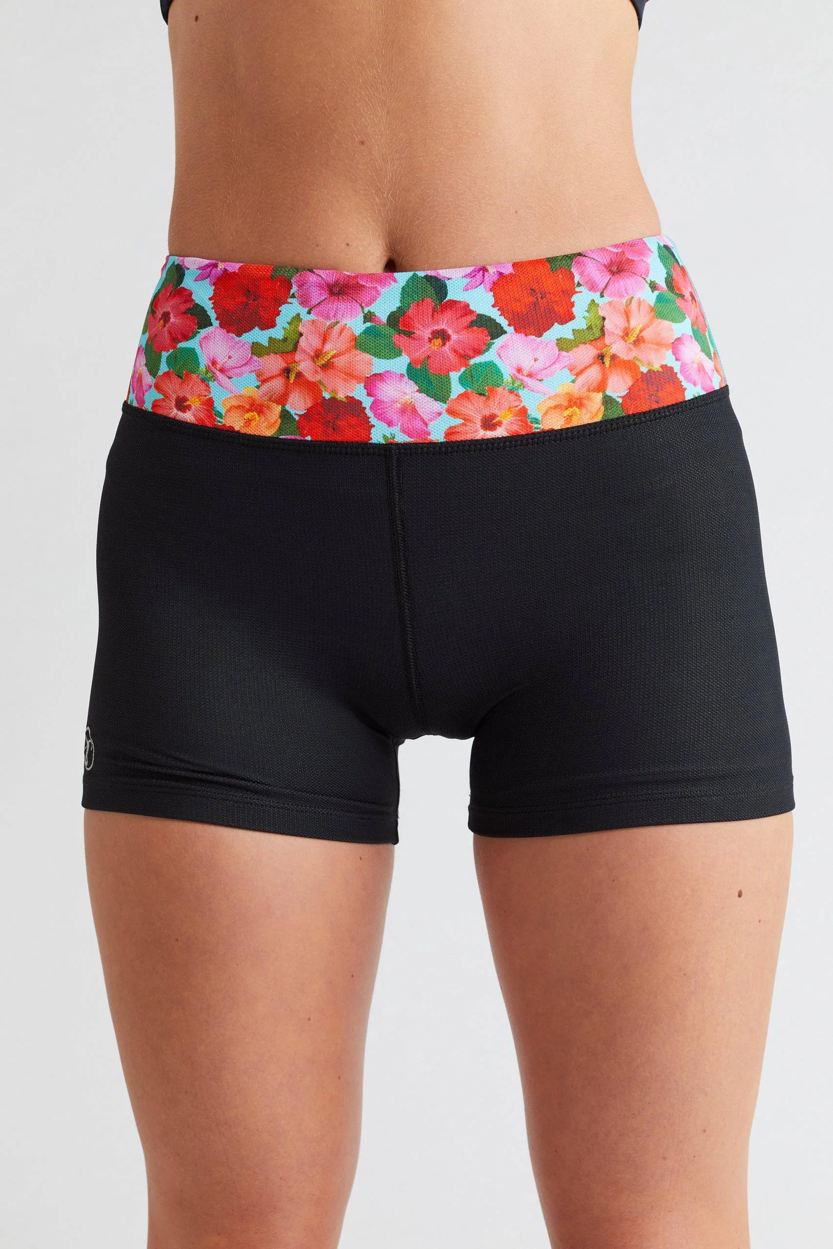 Hibiscus Athletic Compression Sport Shorts