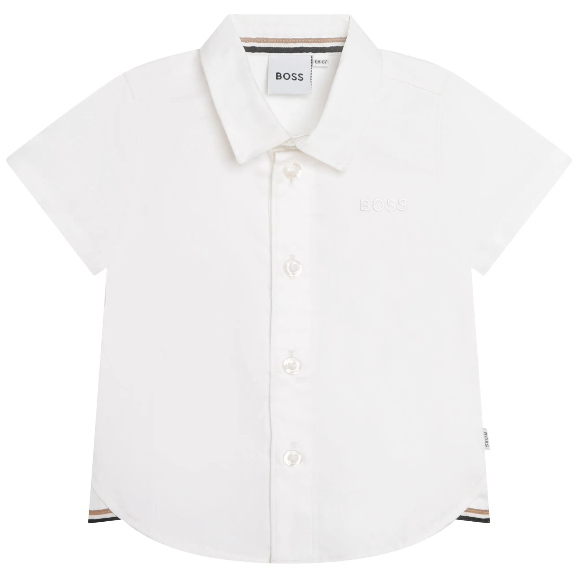 Hugo Boss Toddler Short Sleeve Dress Shirt_White J05982-10P