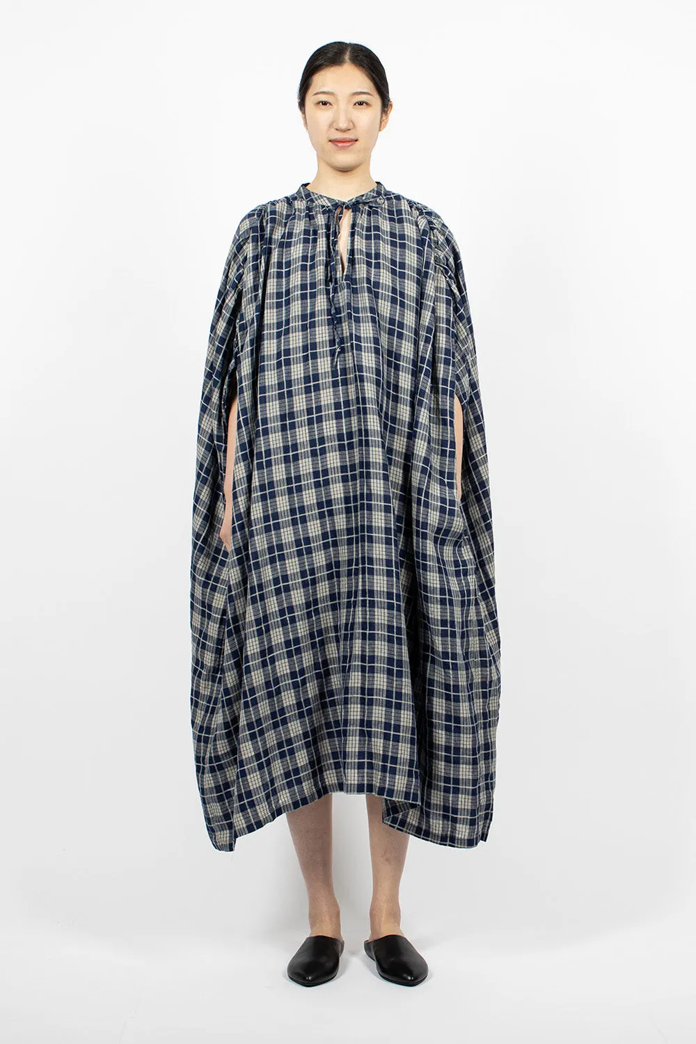 Indigo Check Dress Indigo/Natural