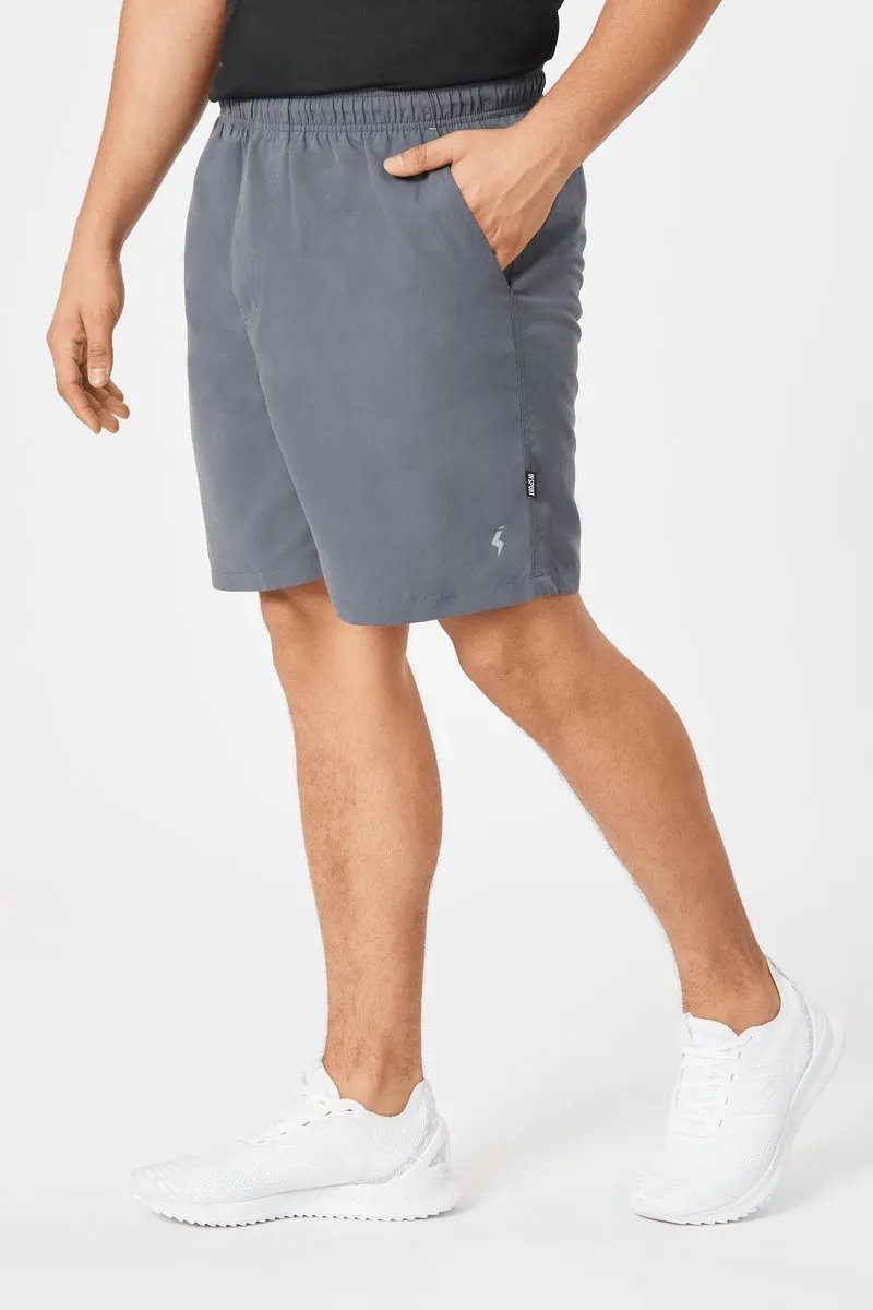 INSPORT MEN'S MIAMI GREY/ZINC RUNNING SHORTS