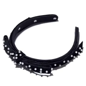 JET PEARL BARDOT RIBBON HEADBAND