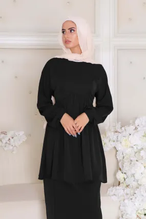 Kim Smock Top- Black