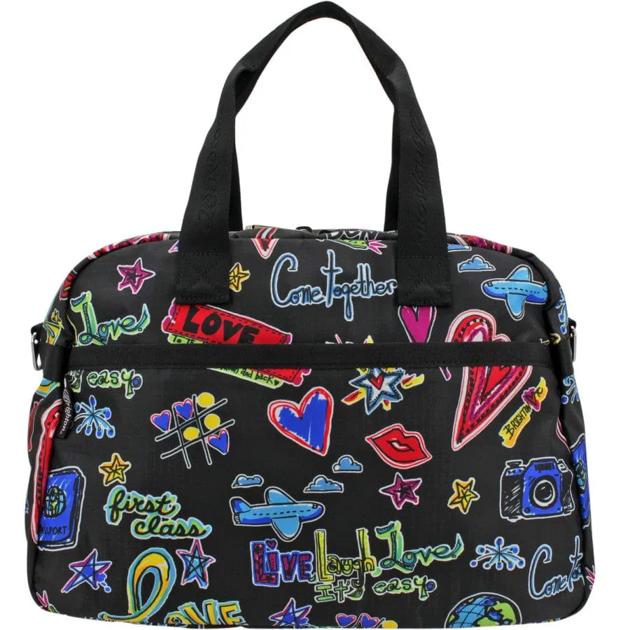 Love Scribble Jetsetter Duffel