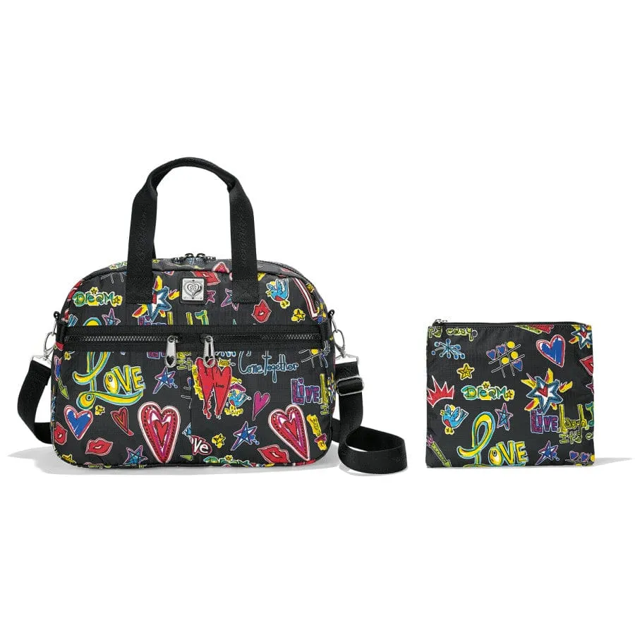 Love Scribble Jetsetter Duffel