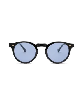 Malibu Sunglasses - Light Blue on Black