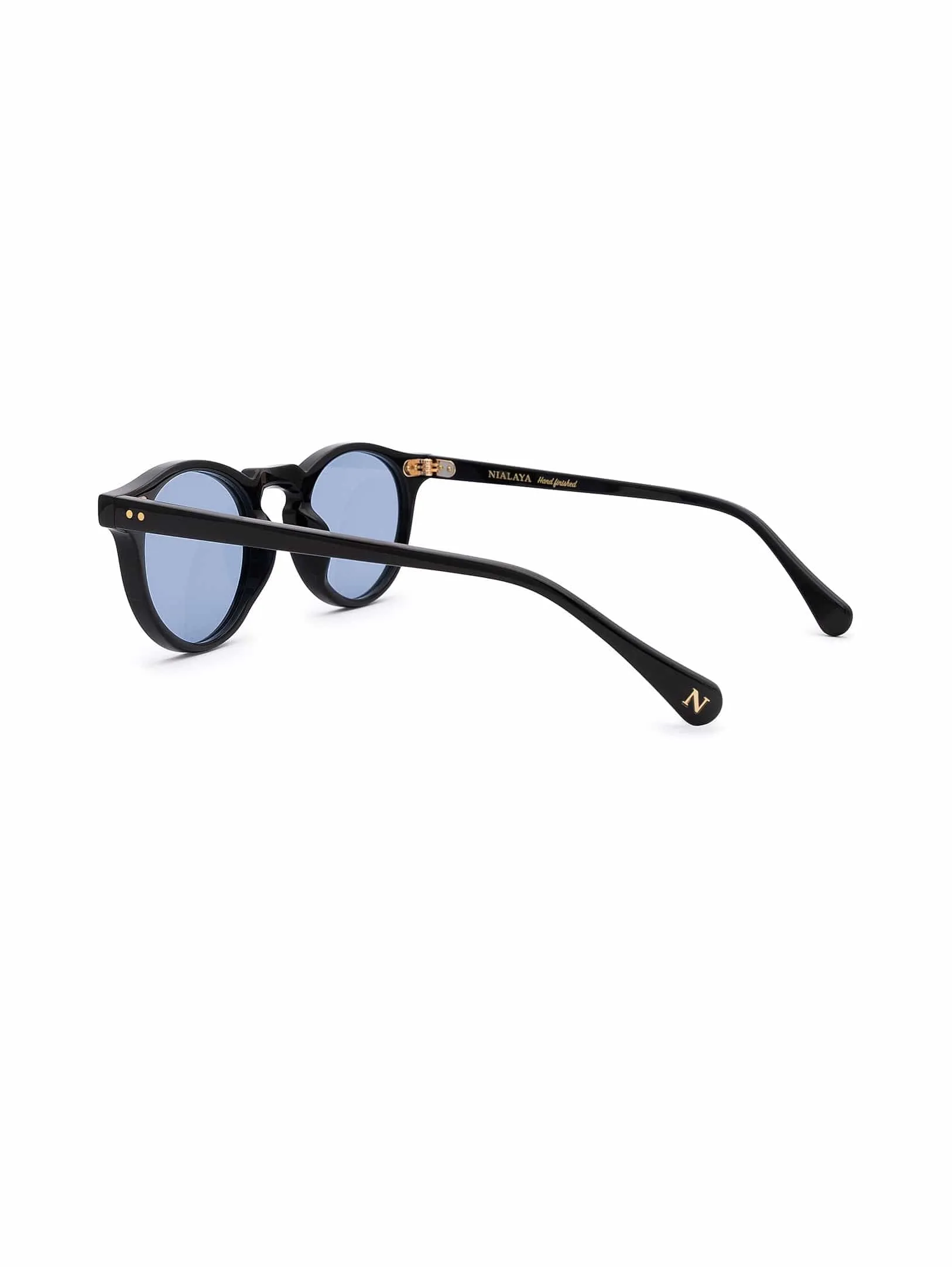 Malibu Sunglasses - Light Blue on Black