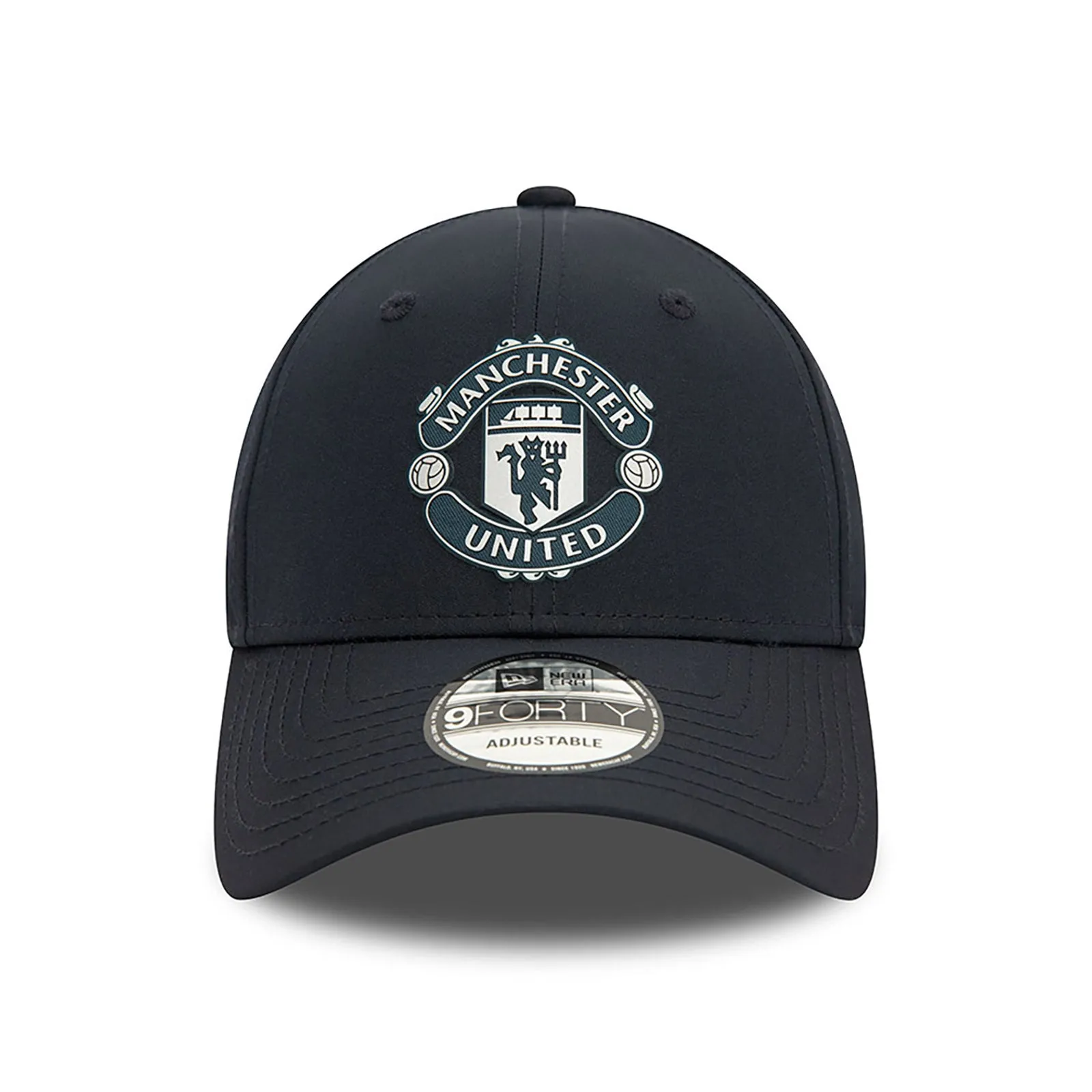 Manchester United Adult Black 9Forty Cap Cloth Strap Adjustable Football (Soccer) By New Era