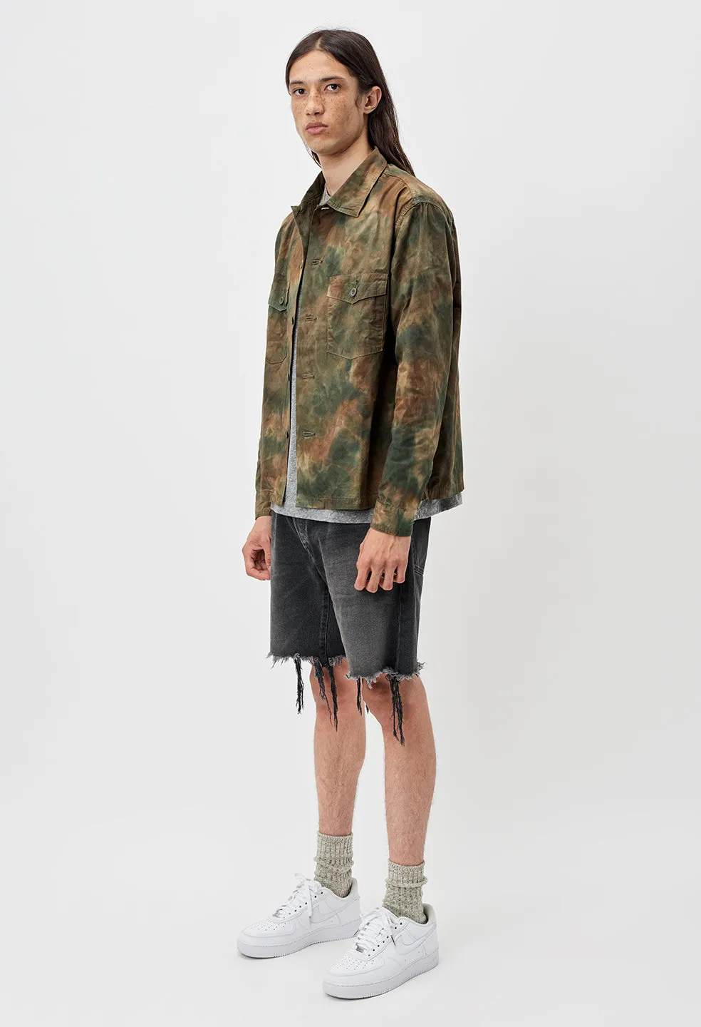 Military Workshirt / Camo Tie Dye