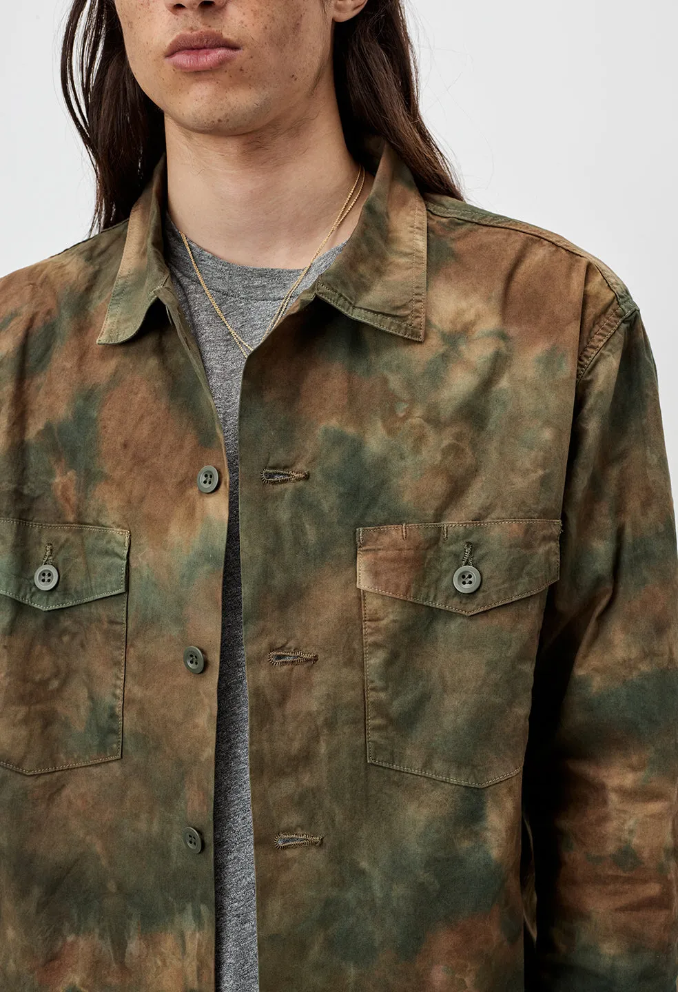 Military Workshirt / Camo Tie Dye