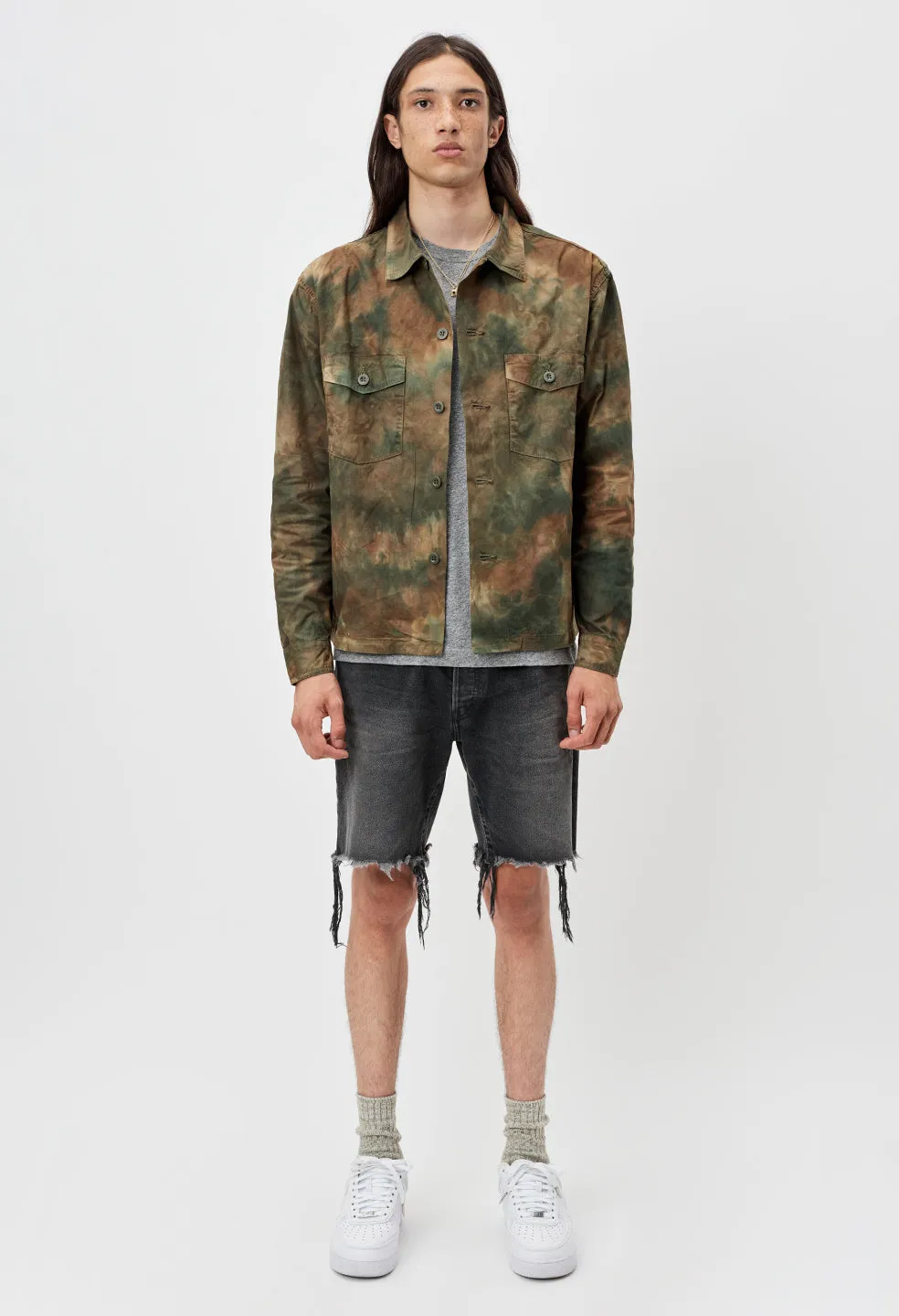 Military Workshirt / Camo Tie Dye