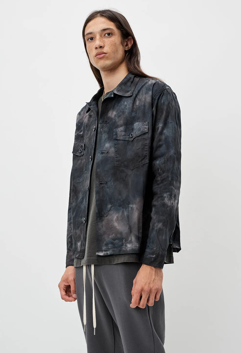 Military Workshirt / Midnight Tie Dye