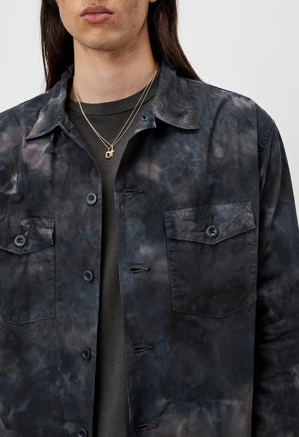 Military Workshirt / Midnight Tie Dye