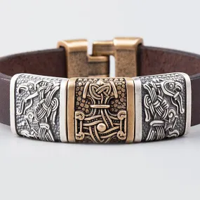 Mjolnir and Ravens Wristband