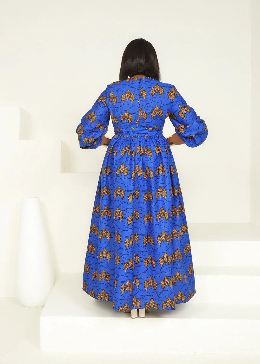 Noraya African Print Maxi Dress