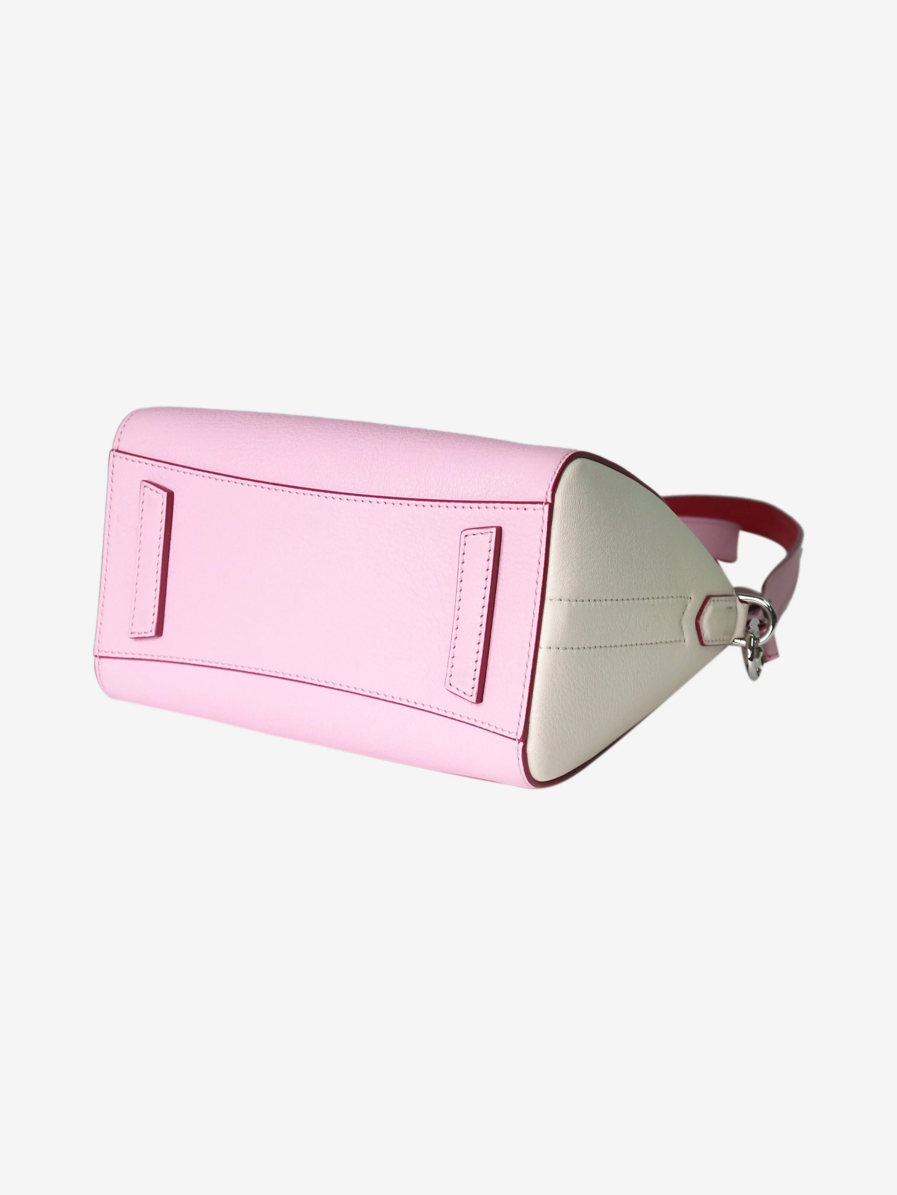 Pink Antigona leather shoulder bag