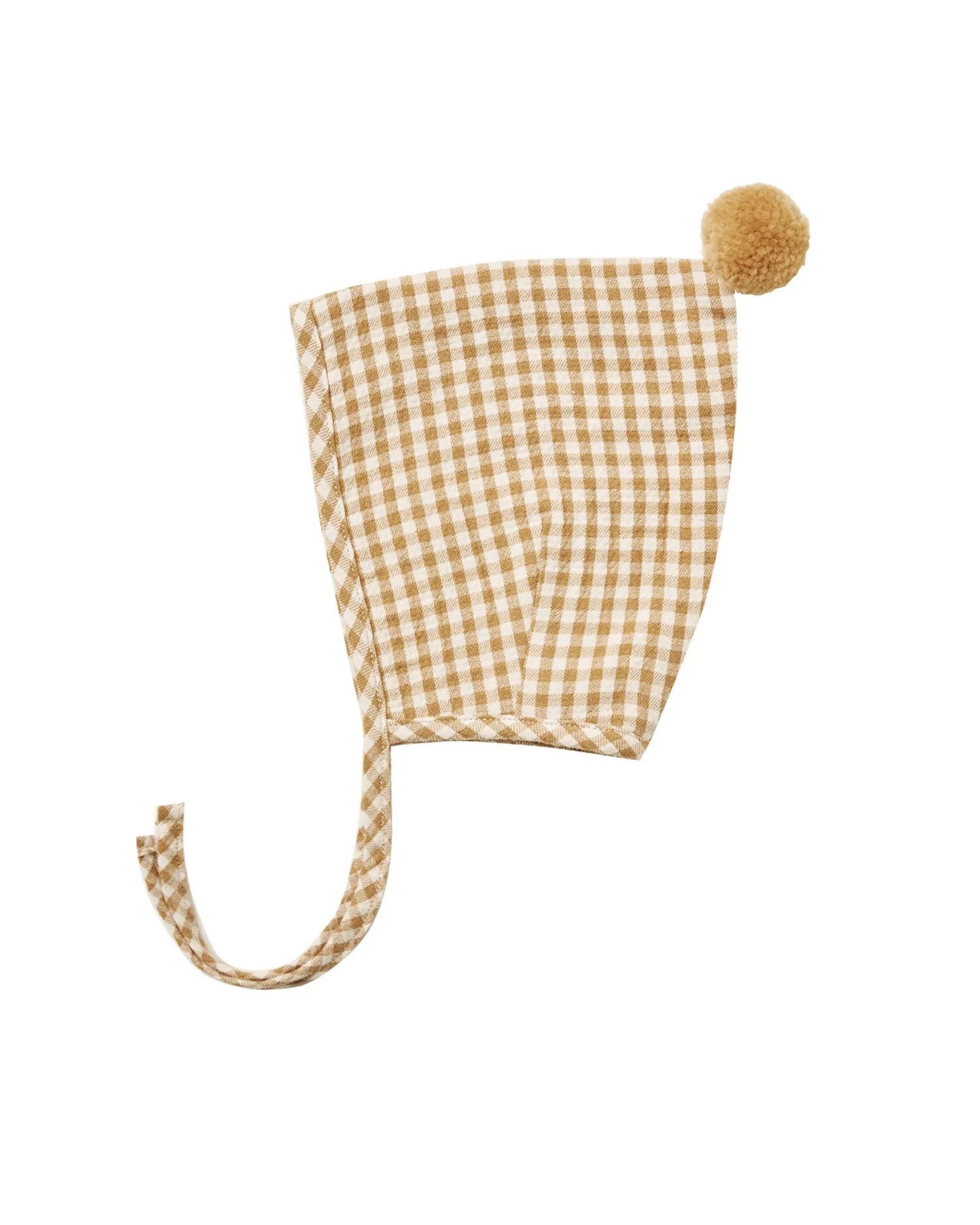 Pom Pixie Bonnet –Honey Gingham