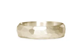 Rock Facet Half Round Band