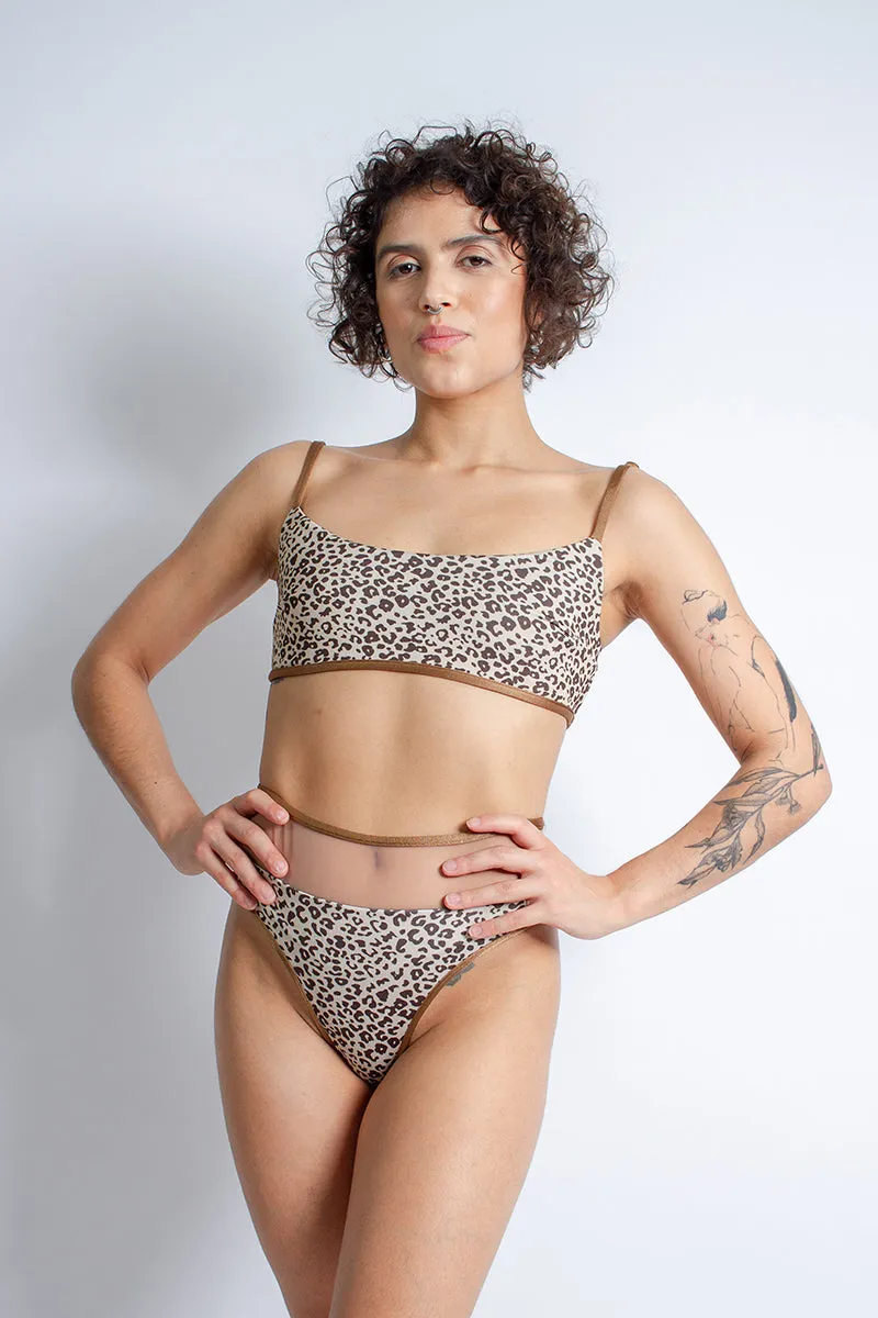 Rolling Vento Reversible Selva Bottoms - Beige Leopard/Chocolate