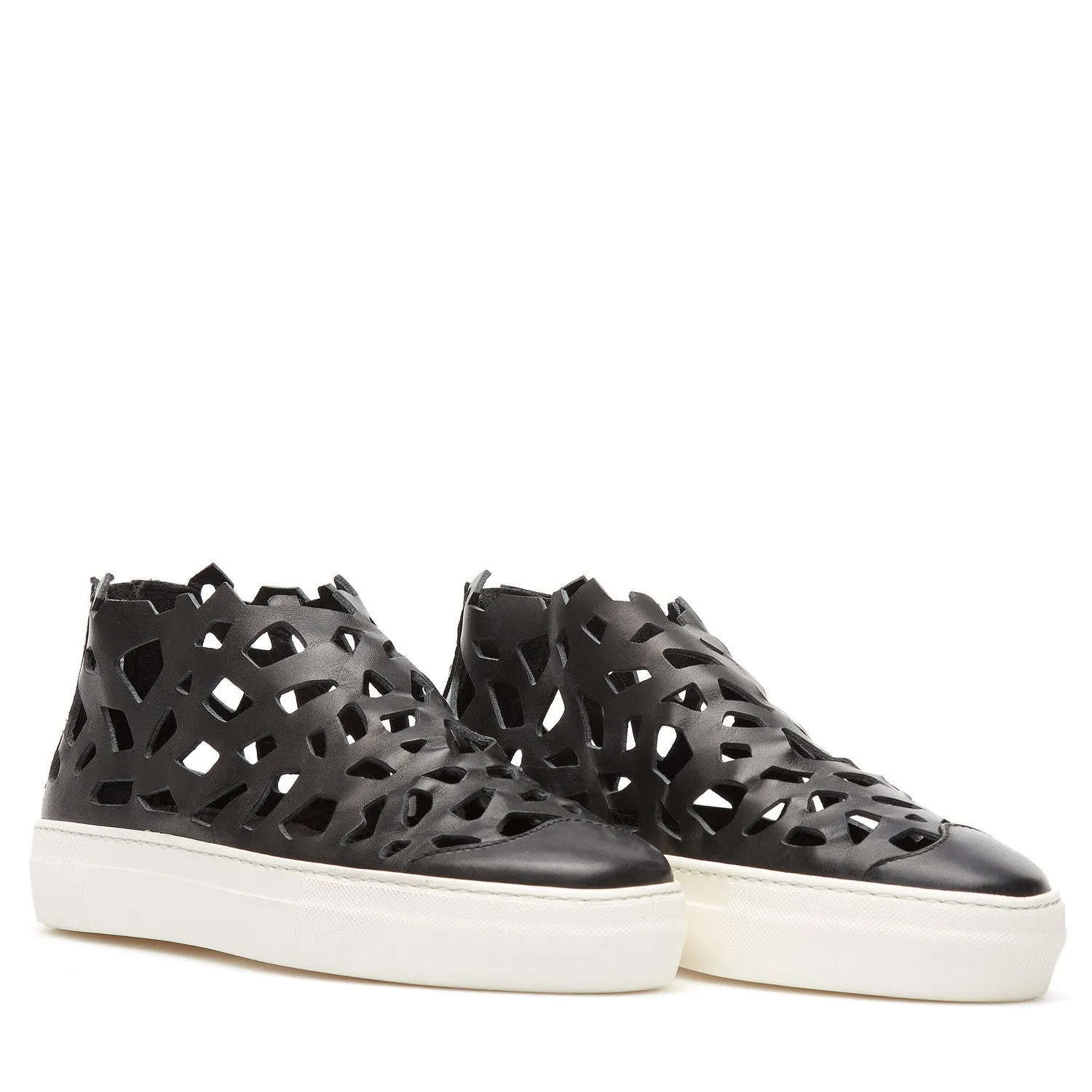 Round Matt Sneakers black