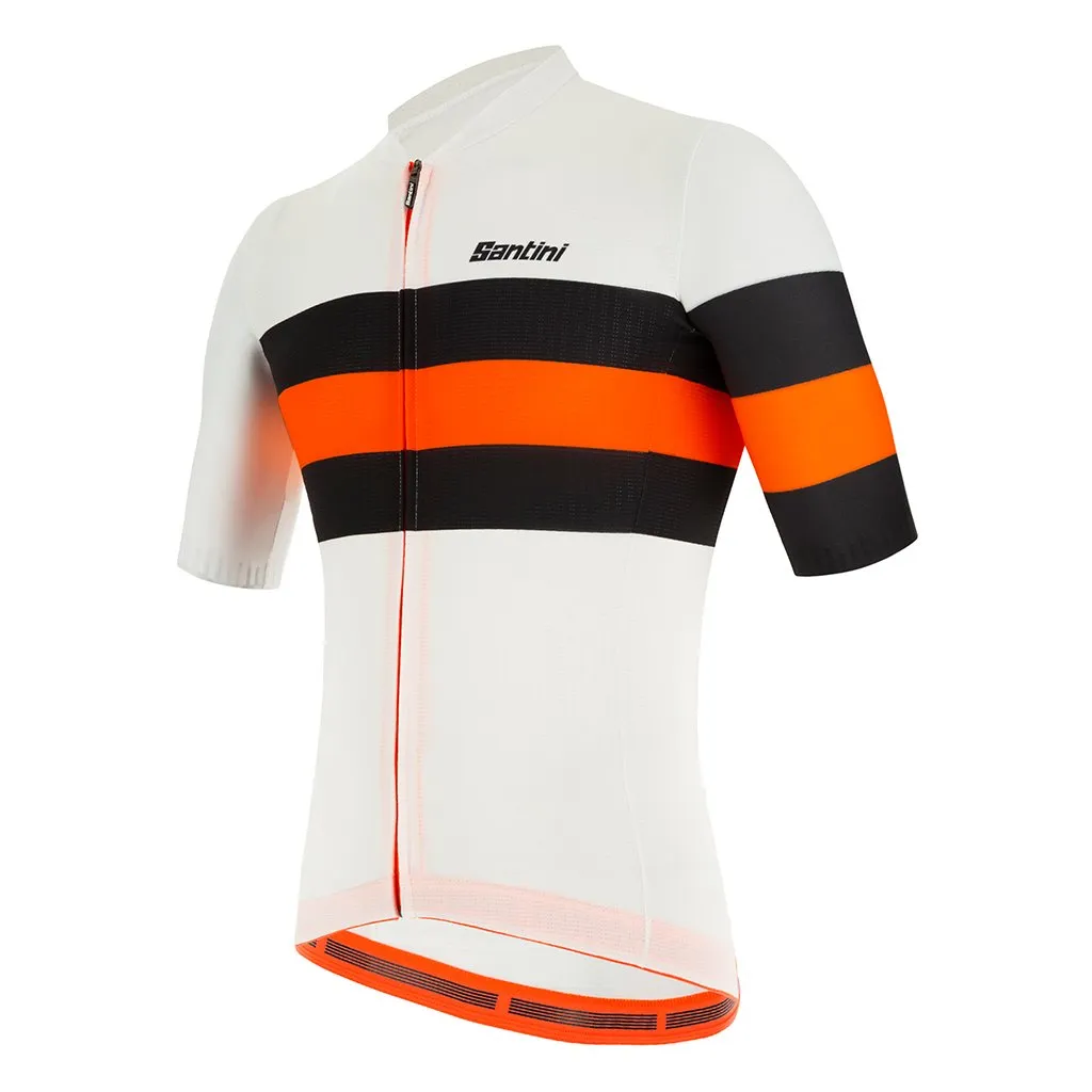 Santini Eco Sleek Bengal Jersey - White