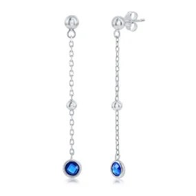 Sapphire Spot Earrings