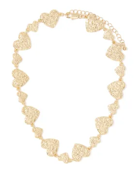 Signature Sally Textured Heart Necklace