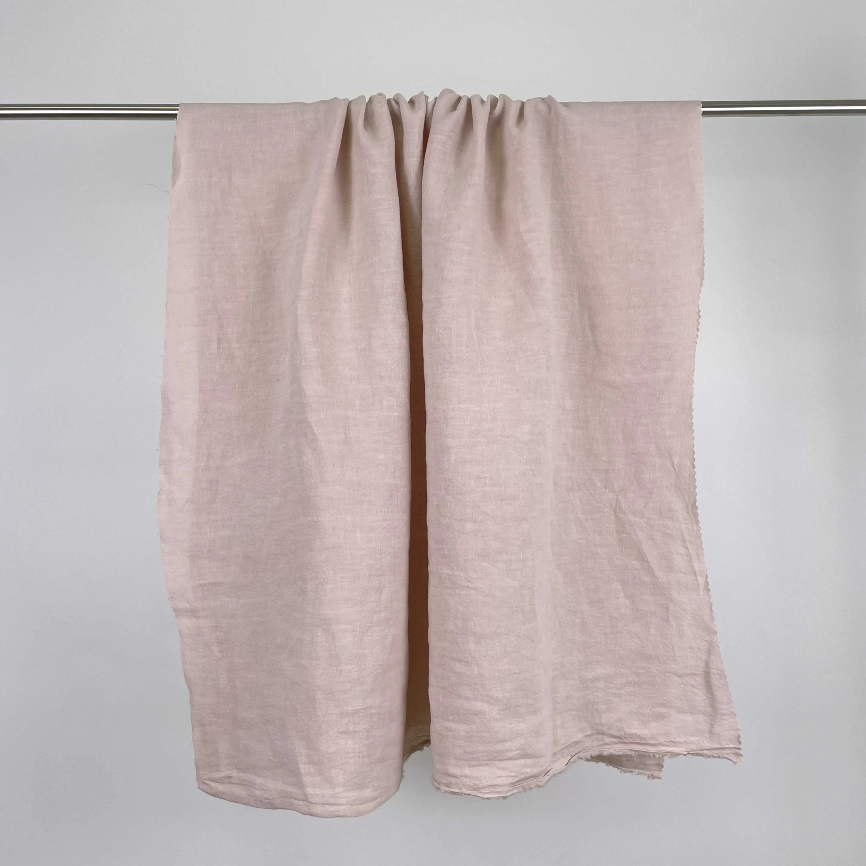 Soft Washed Lightweight Linen Fabric in Pink