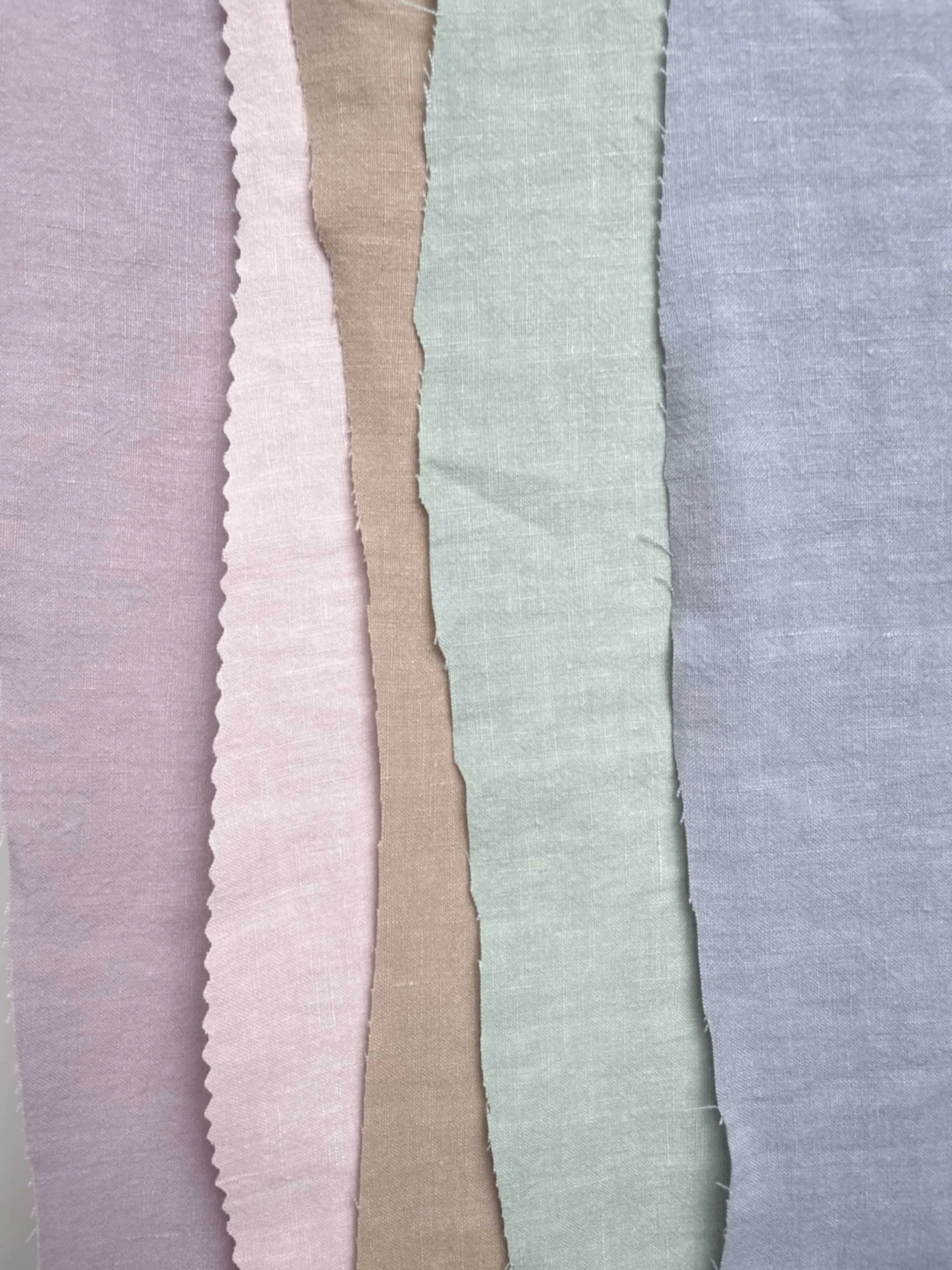 Soft Washed Lightweight Linen Fabric in Pink